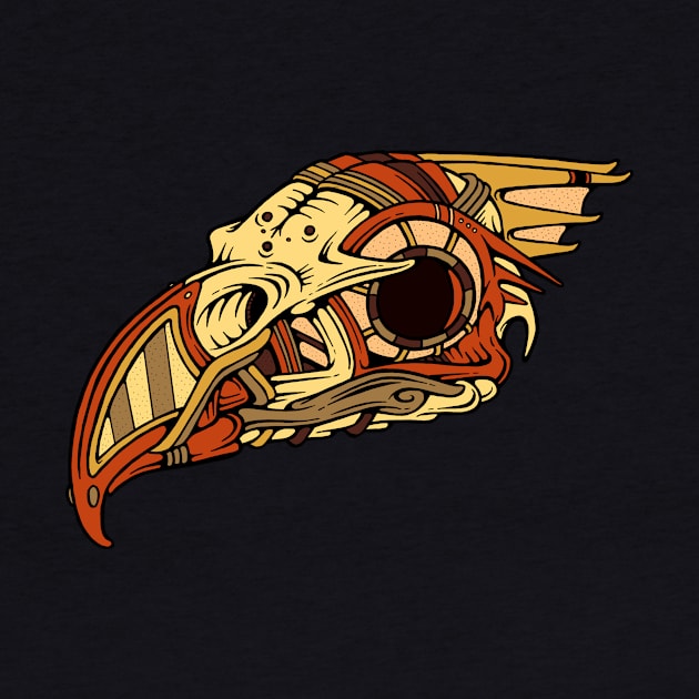 Bronze Hawk-Skull by Woah_Jonny